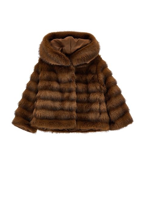Giacca in pelliccia sintetica MONNALISA KIDS | 17H101 80330006